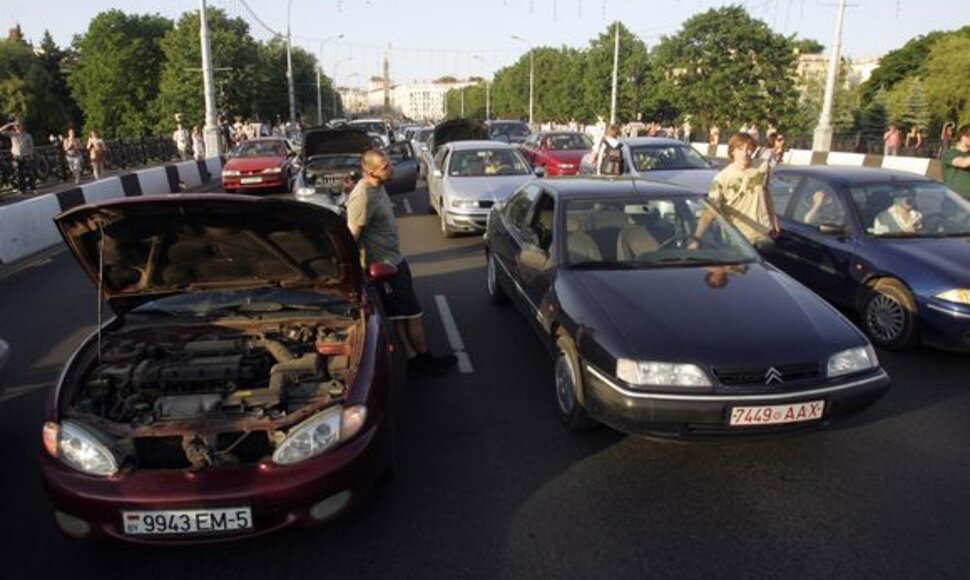 Protesto akcijos akimirka
