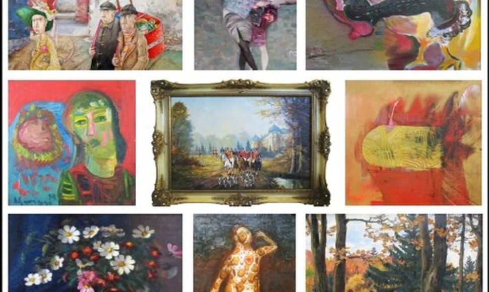 Henritos ir Vaclovo Kontrauskų meno kolekcijos kūriniai.