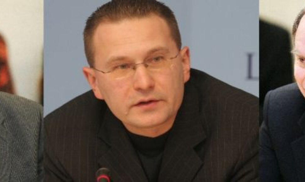 Politologai komentuoja galimą Lietuvos atsaką Rusijai: Kęstutis Girnius (kairėje), Dainius Žalimas (viduryje), Česlovas Laurinavičius (de&scaron;inėje).