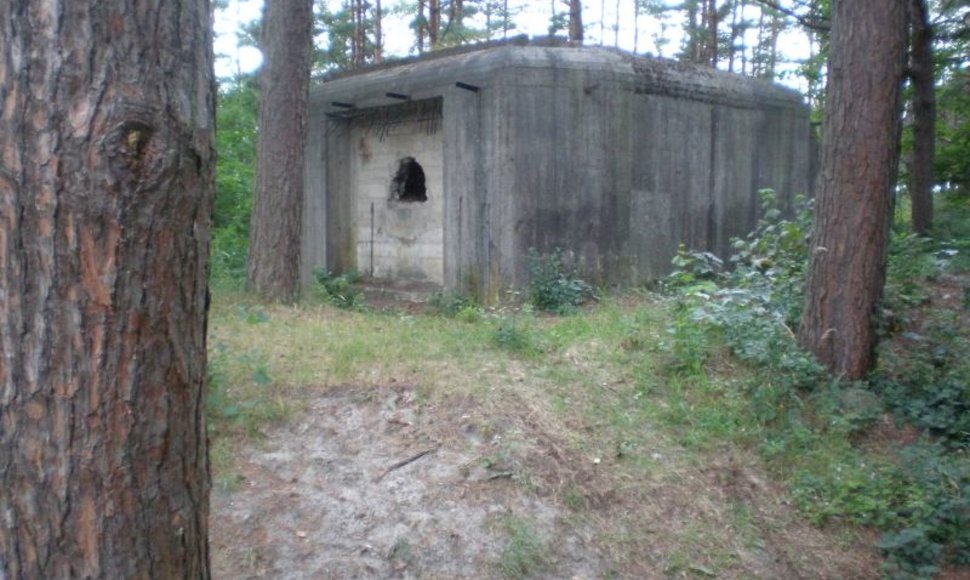 Sovietų karių Palangoje statytas bunkeris