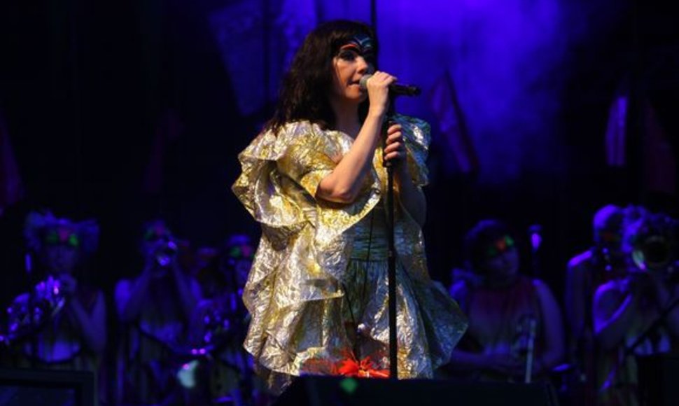 Björk koncertas Vilniuje.