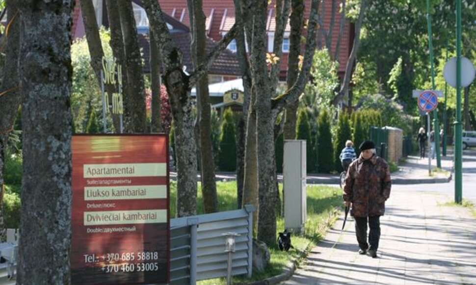 Specialistų teigimu, šiemet apgyvendinimo sektoriuje Palangoje kainos sumažintos apie 25 proc.