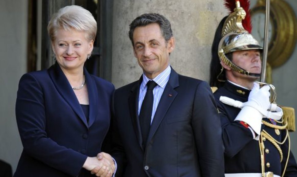 Dalia Grybauskaitė ir Nicolia Sarkozy