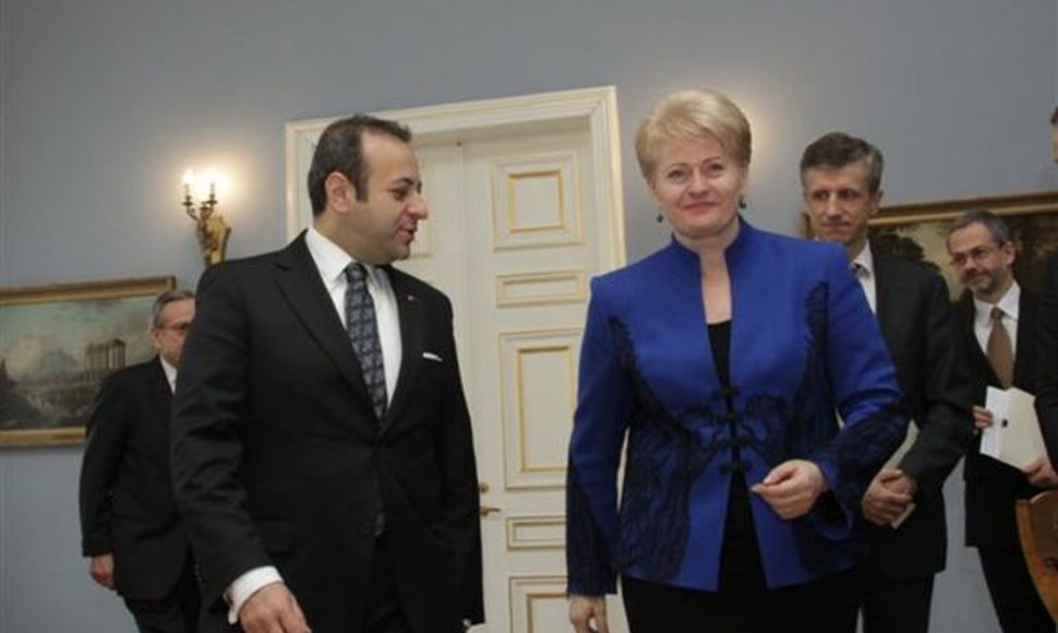Dalios Grybauskaitės ir Egemeno Bagišo susitikimas