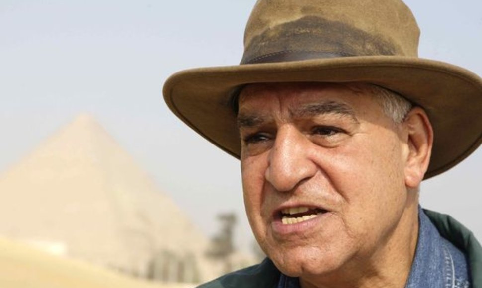 Egipto aukščiausiosios senovės paminklų komisijos vadovas Zahi Hawassas