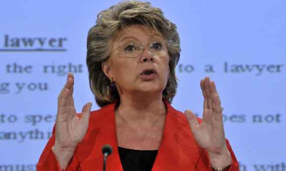 ES teisingumo komisarė Viviane Reding 