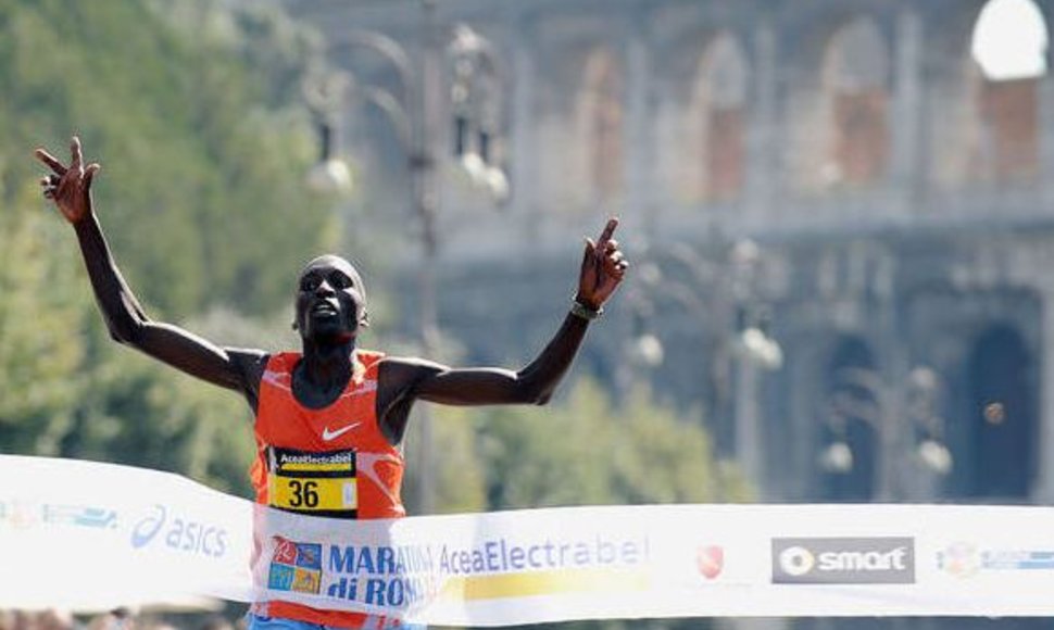 Romos maratono laimėtojas Benjamin Kiptoo Kolumas