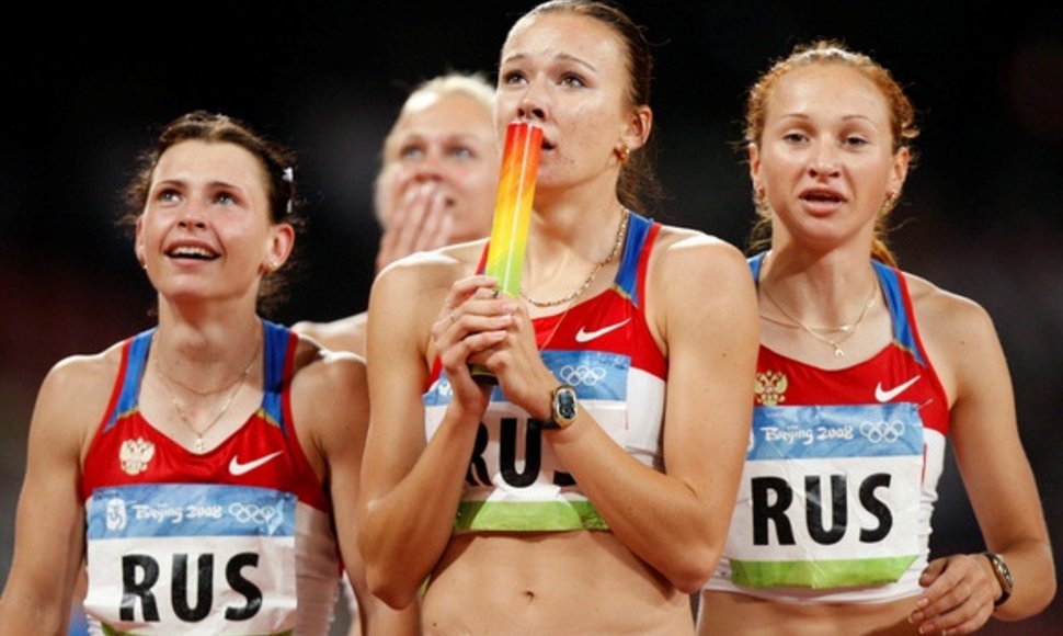 Olimpinė Pekino čempionė – Rusijos estafetės rinktinė