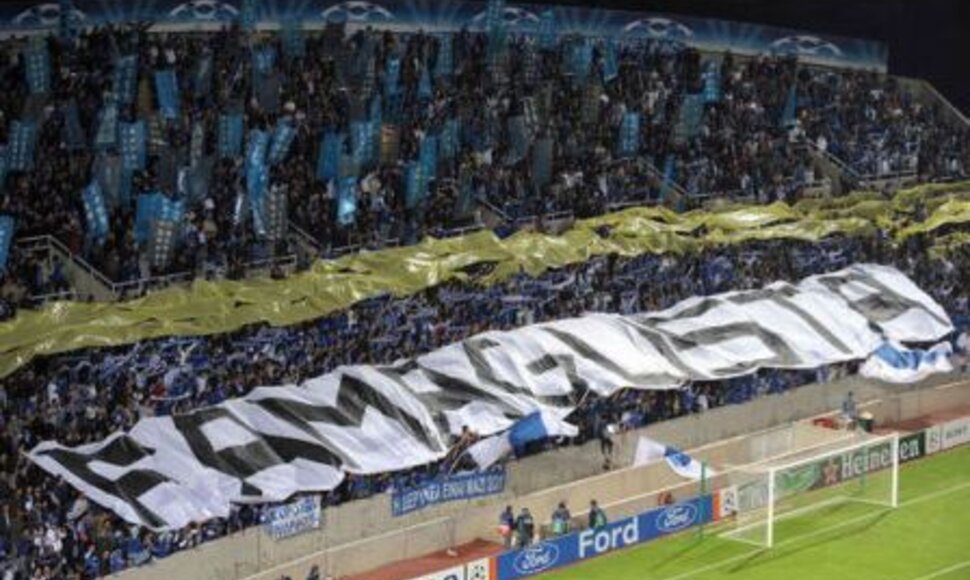 Kipro čempionų sirgaliai komandos žaidimu patenkinti... o prezidentu?
