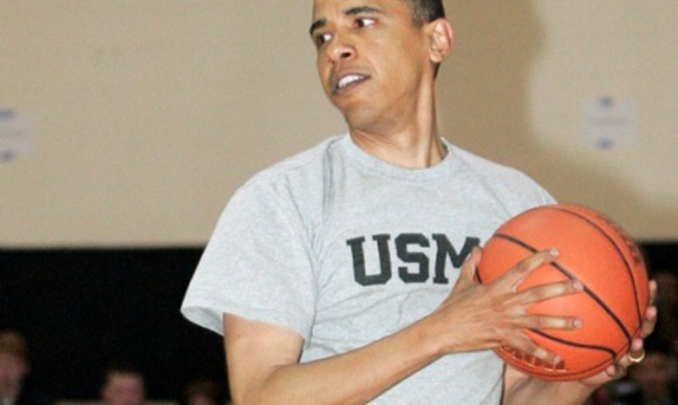 Naujajam JAV prezidentui krepšinis prie širdies