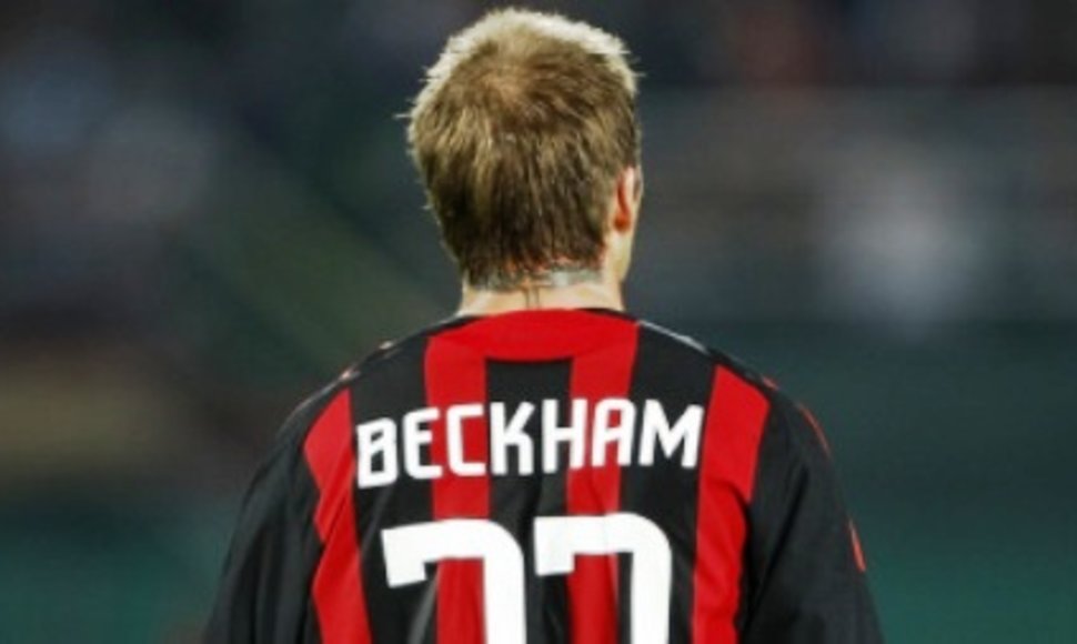 Davidas Beckhamas debiutavo Italijos klube