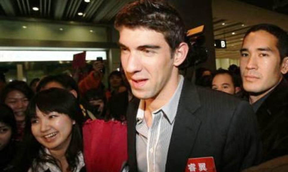 M.Phelpsas vėl kinijoje