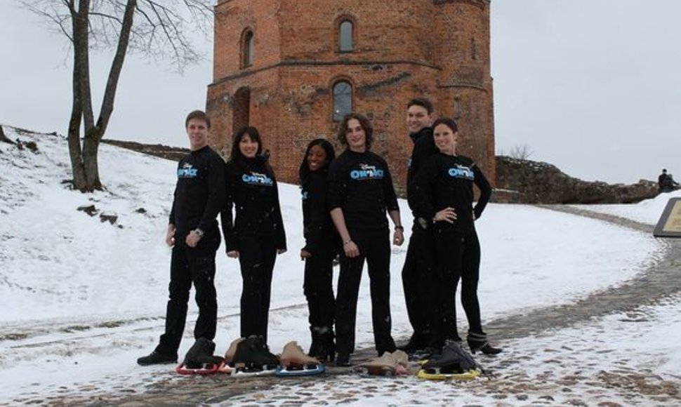 Ledo šou „Disney On Ice“ trupės nariai Vilniuje