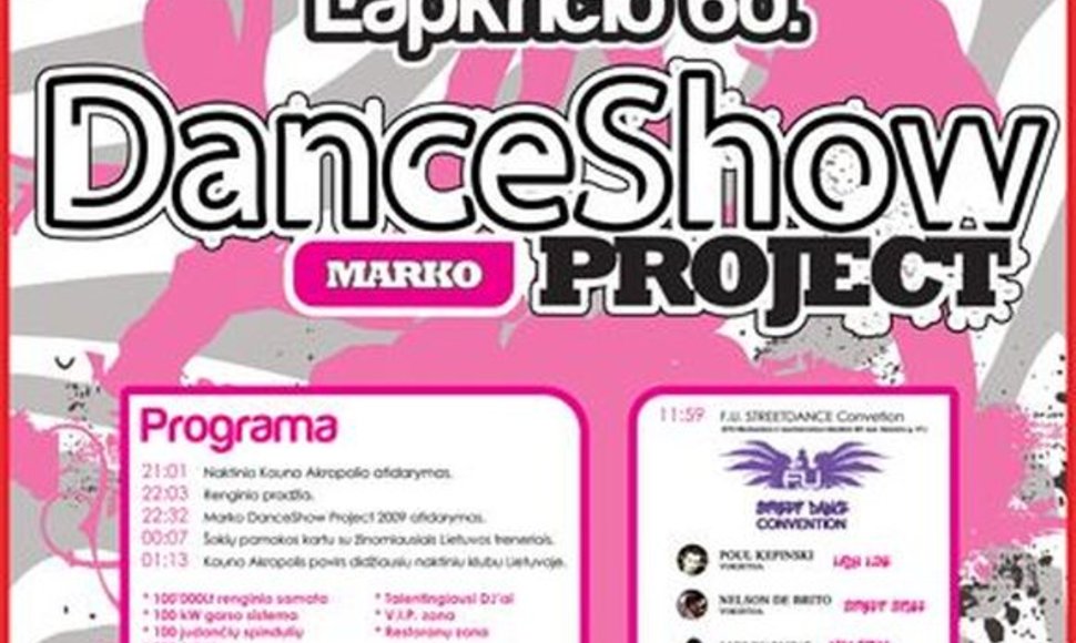 Projektas „Marko DanceShow Project“ 
