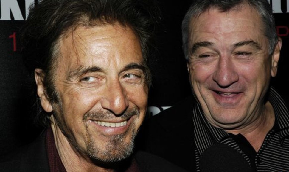 Al Pacino ir Robertas de Niro filmo „Teisė žudyti“ pristatyme