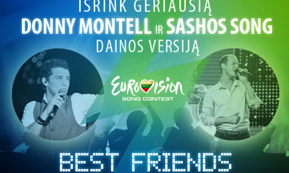 Donny Montell ir Sashos Song eurovizinės dainos versijos rinkimai