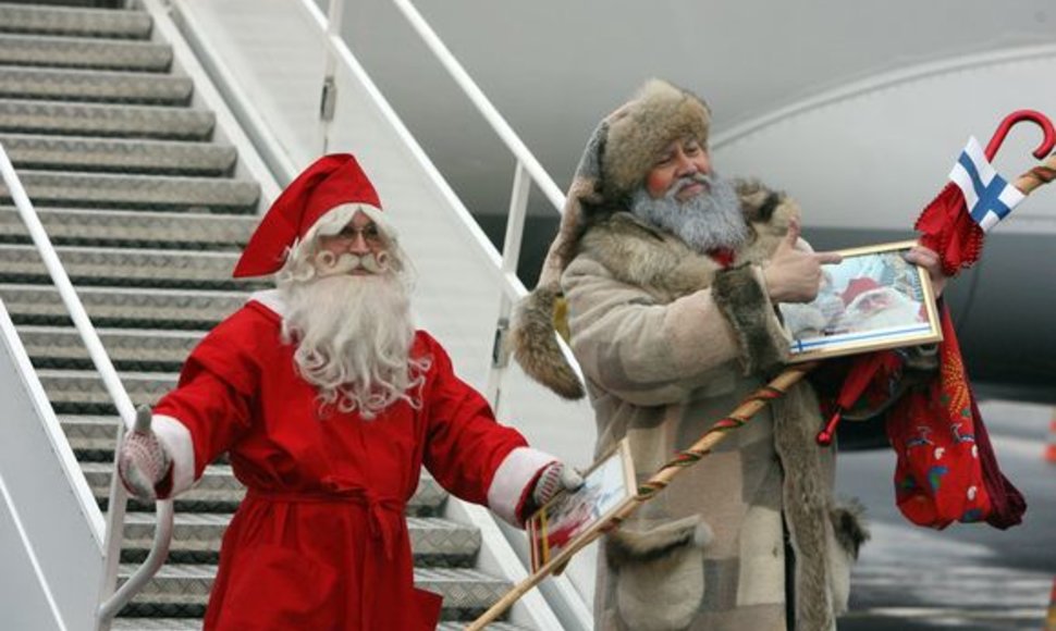Kalėdų Senelis Joulupukki iš Laplandijos nusileido