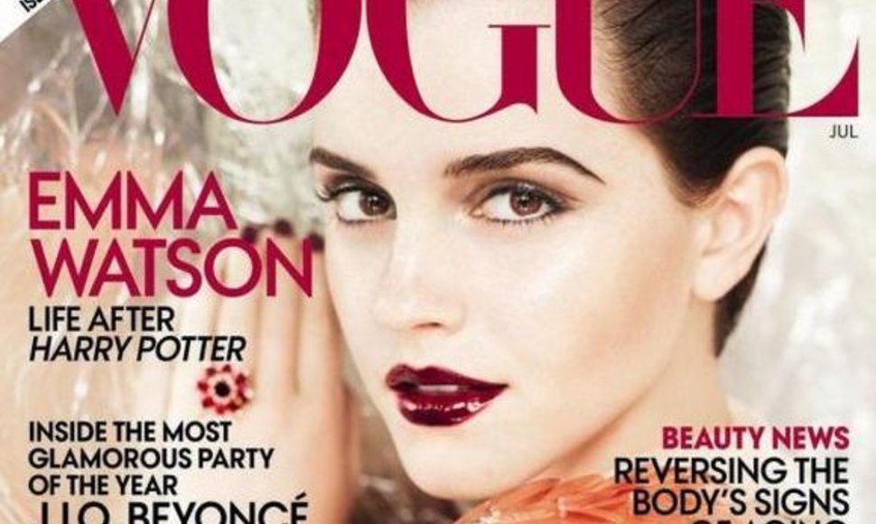 Emma Watson ant žurnalo viršelio