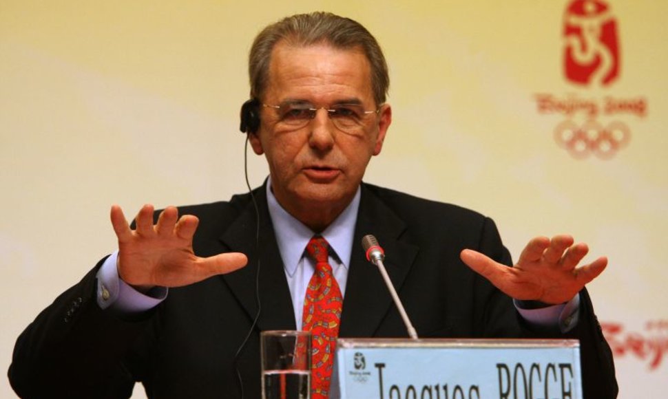 Tarptautinio olimpinio komiteto prezidentas Jacques Rogge