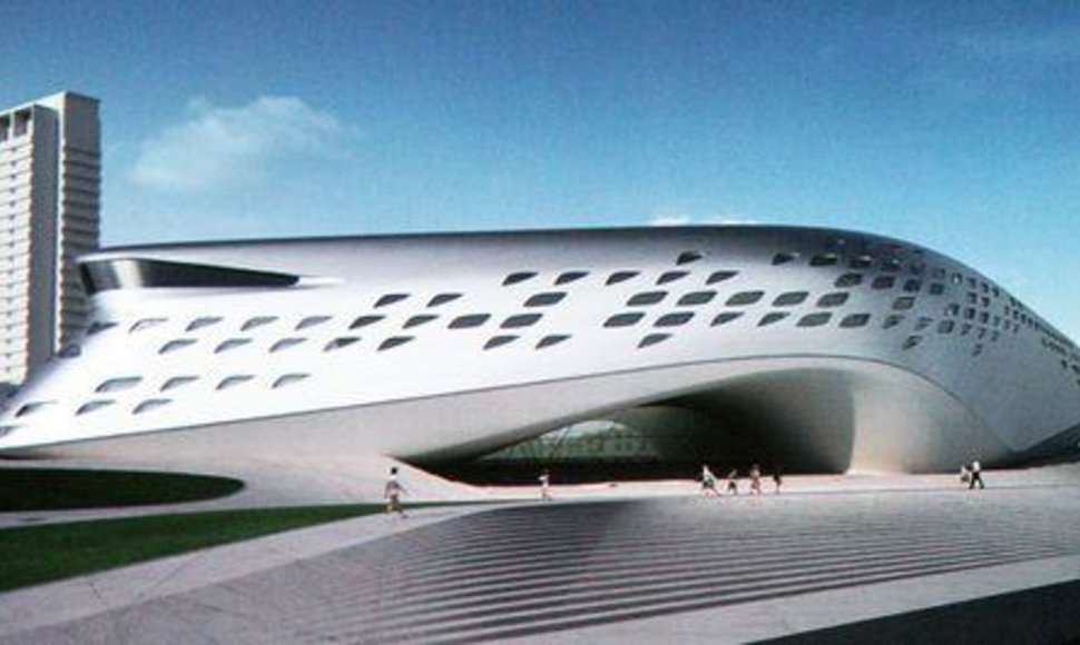 Konkurso naujo muziejaus Vilniuje projektui parengti nugalėtojos Zaha Hadid projektas. 