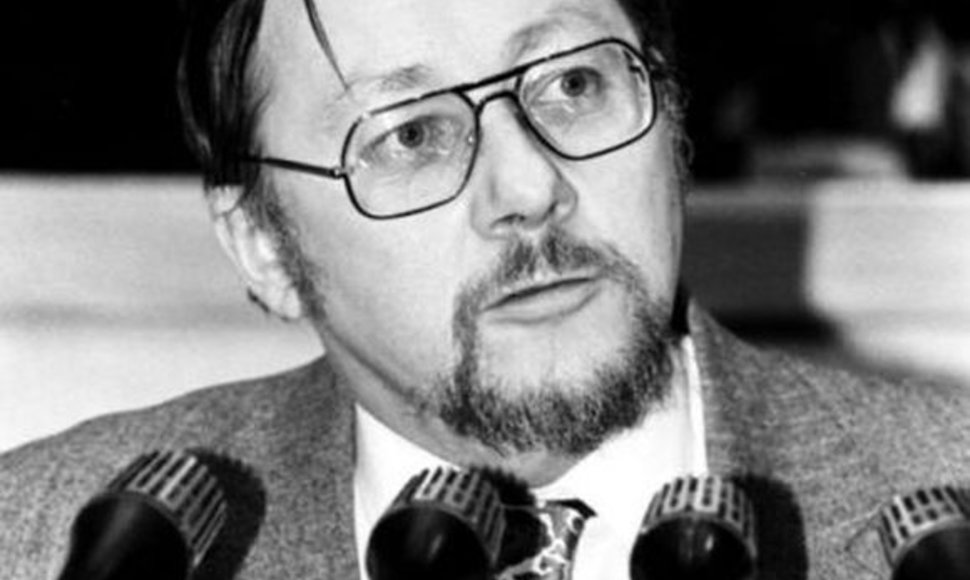 LR Aukščiausiosios Tarybos-Atkuriamojo Seimo Pirmininkas Vytautas Landsbergis. Vilnius, 1990 m. kovo 11 d.