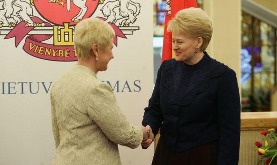 Lietuvos prezidentė Dalia Grybauskaitė ir Seimo pirmininkė Irena Degutienė