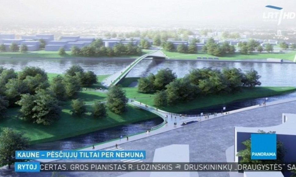 Kaune pėsčiųjų tiltų per Nemuną konkursą laimėjo neįprastas projektas.