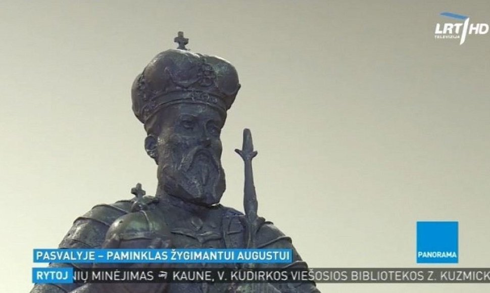 Pasvalyje statomas paminklas kunigaikščiui Žygimantui Augustui.