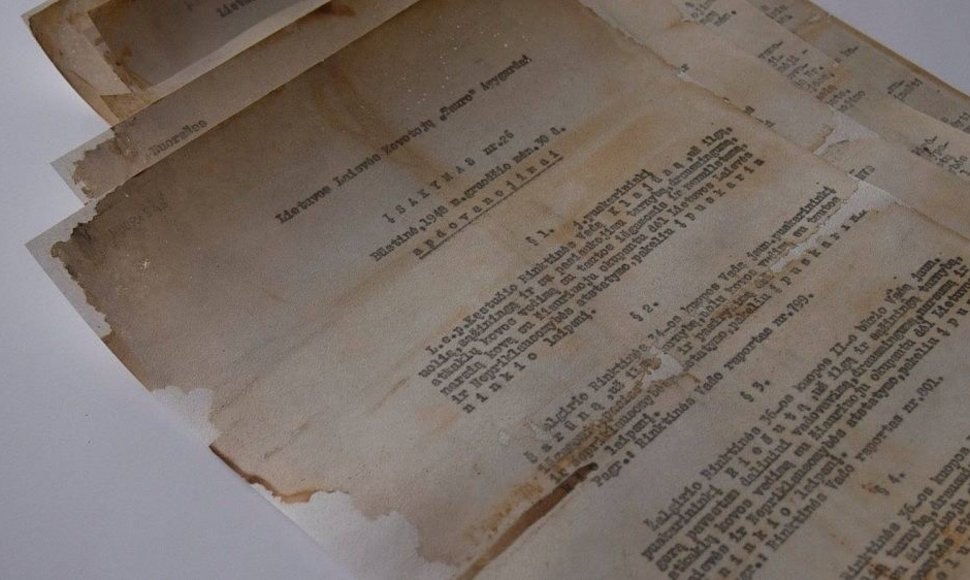 Restauruoti Tauro apygardos partizanų dokumentai stebina raštvedybos kultūra.