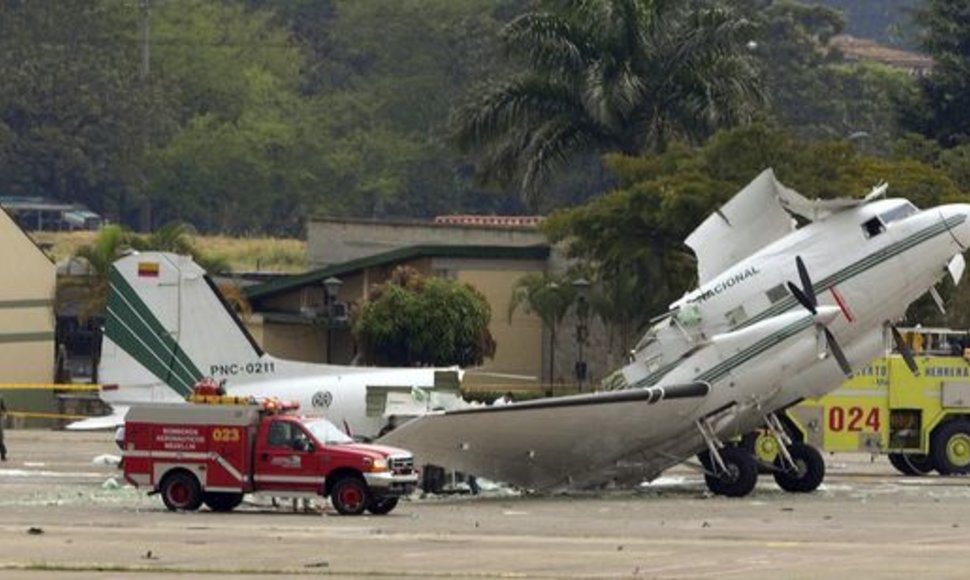Lėktuvas Kolumbijoje patyrė avariją.