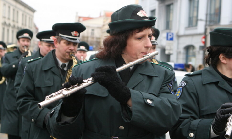 Policijos pučiamųjų orkestras Kaziuko mugėje