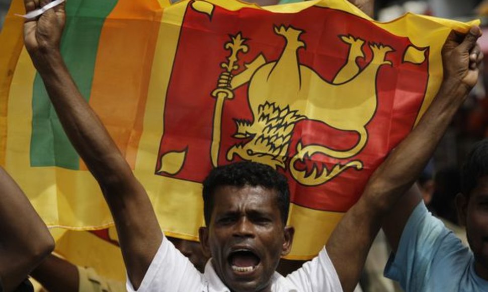 Šri Lanka švenčia pergalę prieš tamilų „tigrus“.