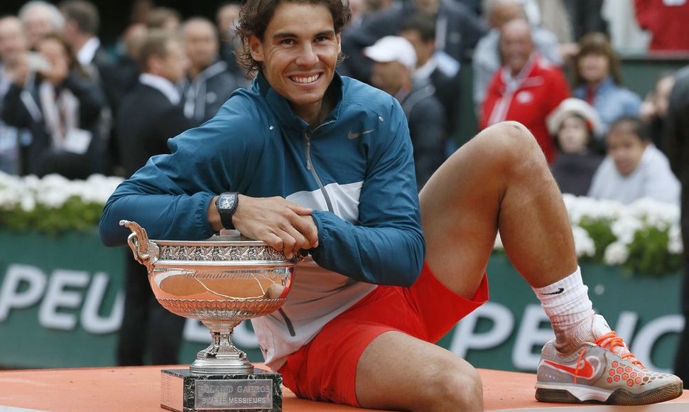 Rafaelis Nadalis aštuntąjį kartą laimėjo atvirųjų Prancūzijos teniso pirmenybių vyrų vienetų varžybas.