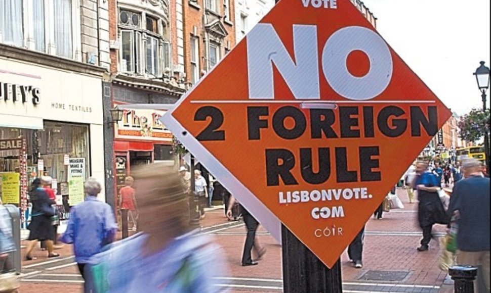 Kartą Airijos gyventojai jau pasakė „ne užsieniečių valdymui“.