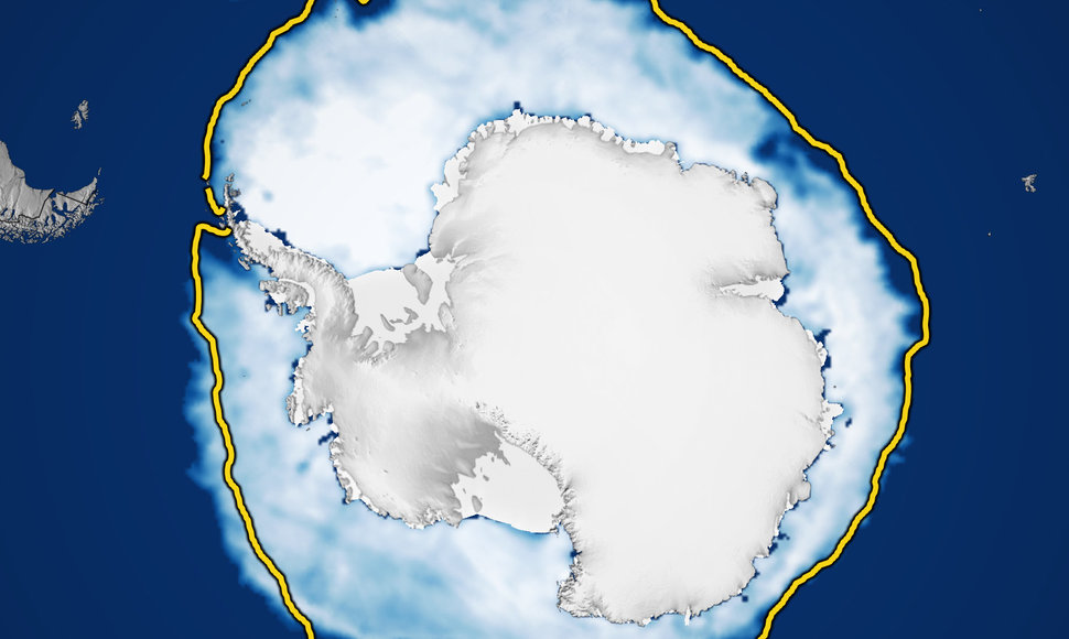 Antarktidos ledas. 