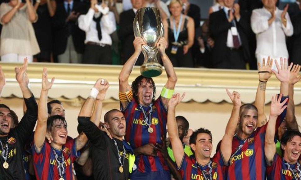 UEFA supertaurę iškovojo Ispanijos futbolo čempionė „Barcelona“.