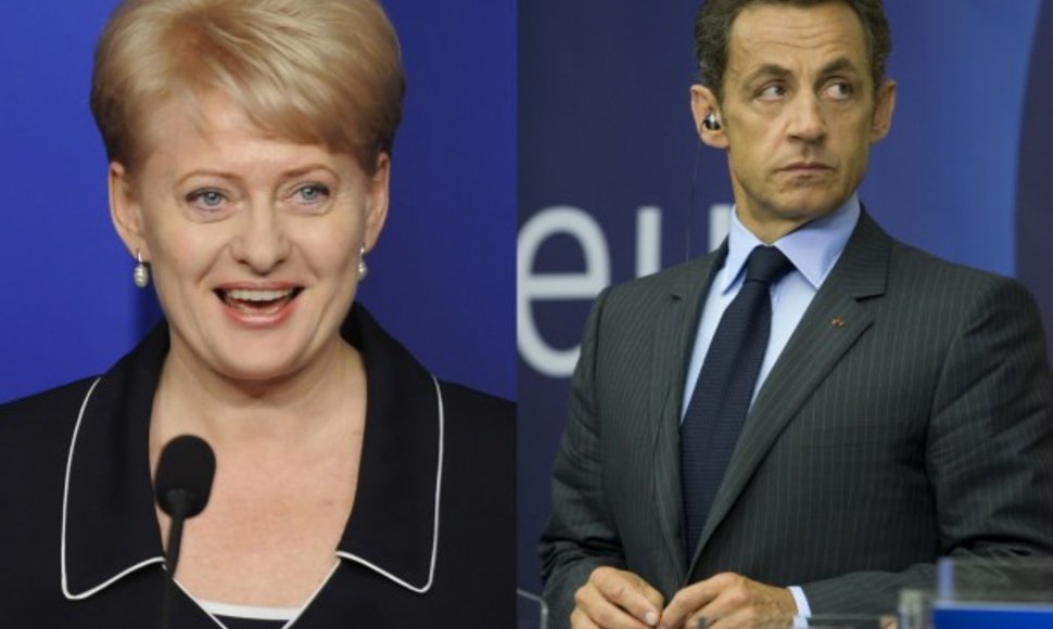N.Sarkozy laukia D.Grybauskaitės.