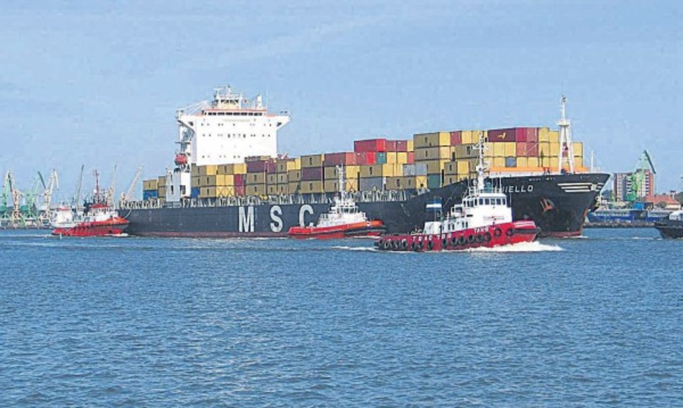 Didžiausias konteinervežis per visą uosto istoriją „MSC Aniello“