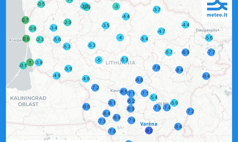 Užfiksuota pati &scaron;alčiausia naktis &scaron;į rudenį.