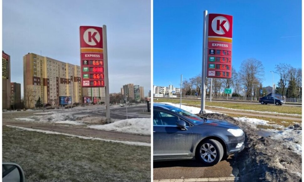 Lietuviai fiksavo, kad Lenkijoje kuro kainos ketvirtadienį augo kas valandą.