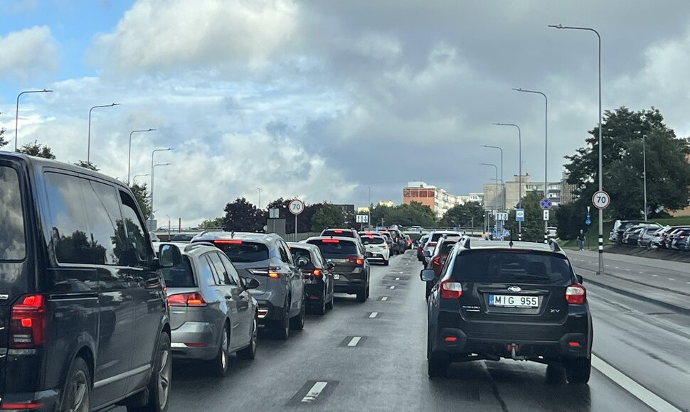 Automobilių spūstys Vilniuje