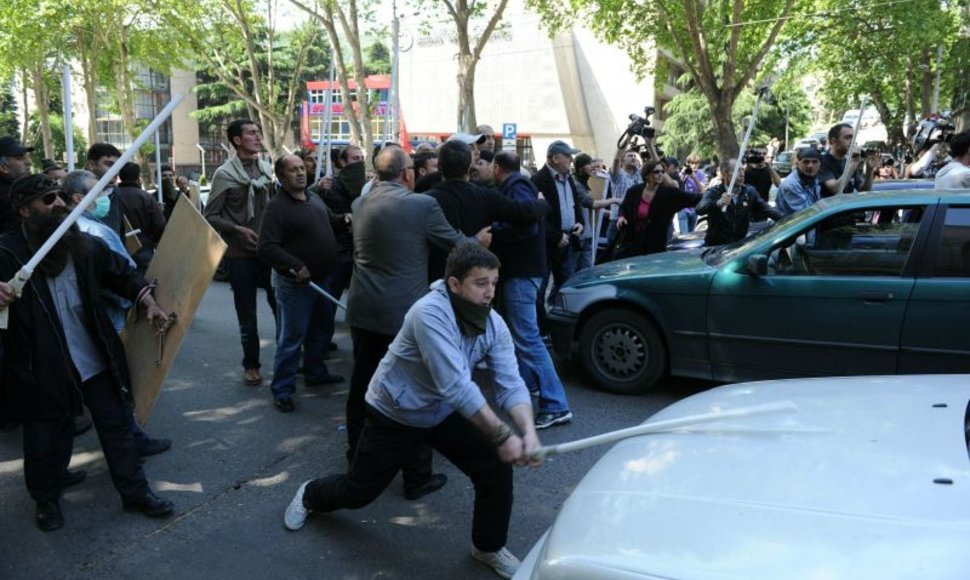 Gruzijoje – protestas prieš Michailą Saakašvilį.