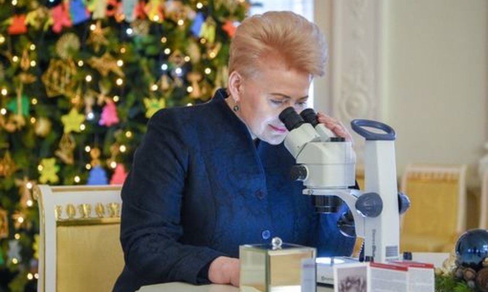 Prezidentė Dalia Grybauskaitė popiežiui perdavė unikalią dovaną. 