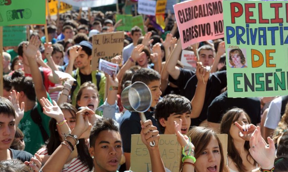 Studentų ir moksleivių streikas Ispanijoje