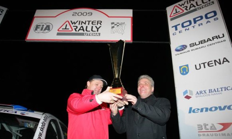 Saulius Girdauskas ir Paulius Urbonas laimėjo „Winter Rally 2009“