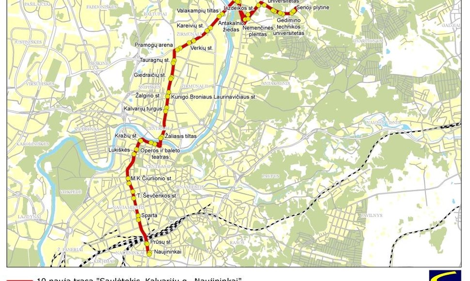 Naujas 10 troleibuso maršrutas