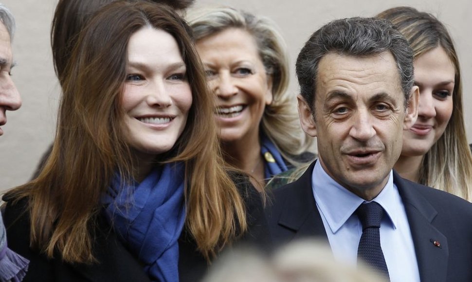 Carla Bruni-Sarkozy ir Nicolas Sarkozy