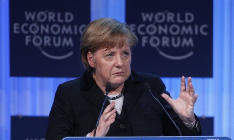 Angela Merkel Davose