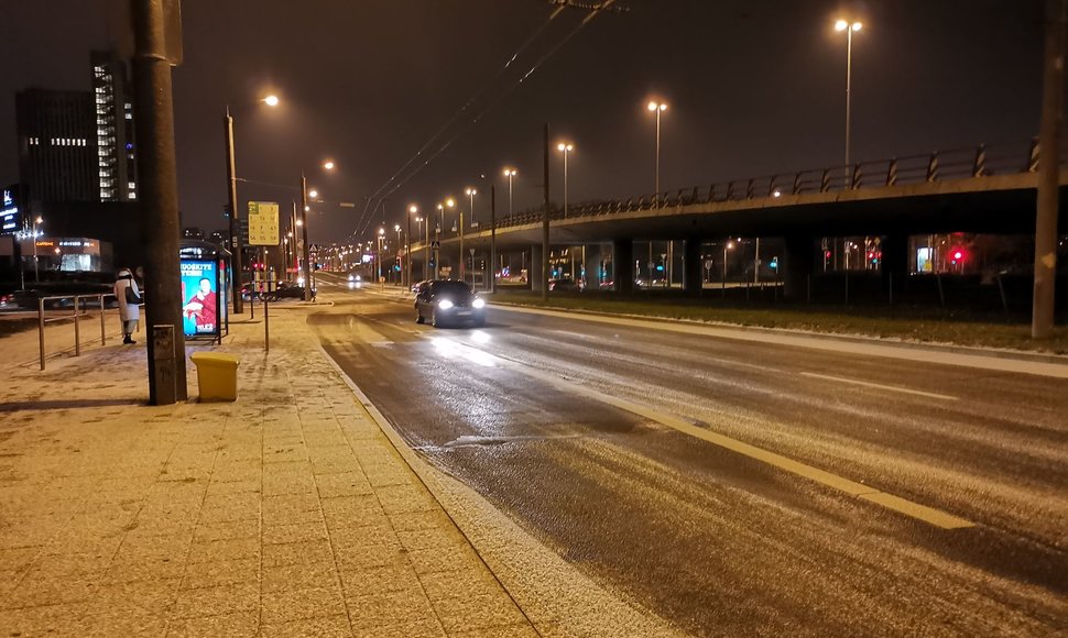 Vilniuje – slidžios gatvės