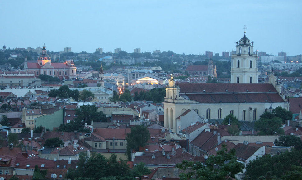 Gedimino kalnas išleistuvių šeštadienio rytą